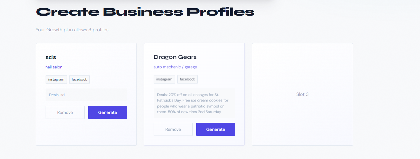 LocalDrop business dashboard